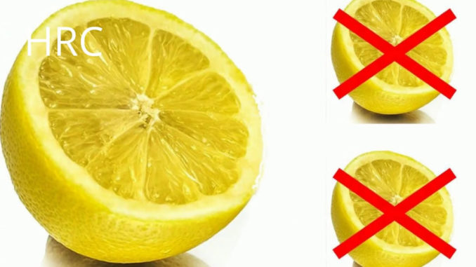 Cuando no debes usar limon